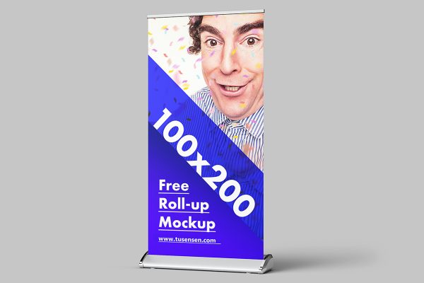 高质感易拉宝样机mockup3组