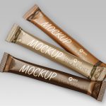 长条形速溶咖啡固体饮料包装袋样机mockup3组缩略图 长条形速溶咖啡固体饮料包装袋样机mockup3组
