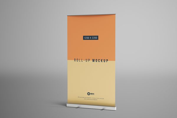 高质感易拉宝样机mockup