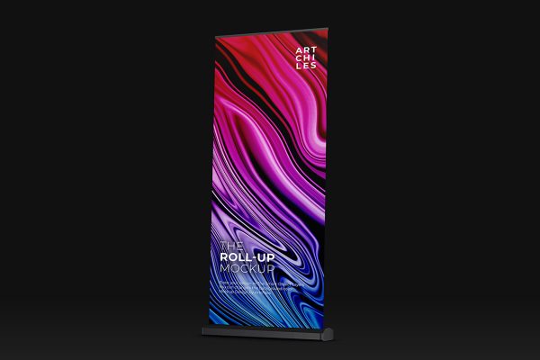 易拉宝样机mockup