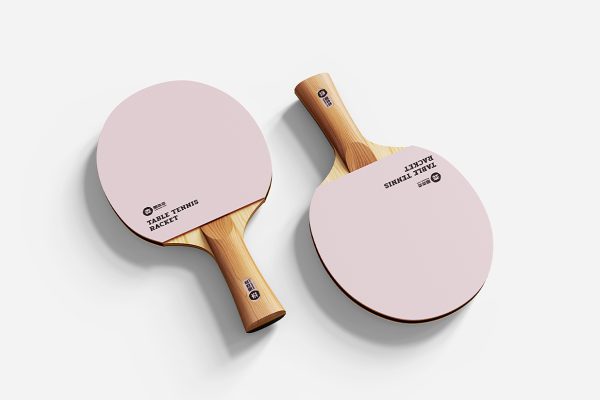 高质感乒乓球拍样机mockup5组
