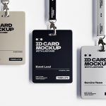 高质感工牌工作证胸牌样机mockup3组缩略图 高质感工牌工作证胸牌样机mockup3组
