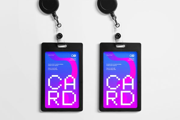 工牌工作证胸牌样机mockup5组
