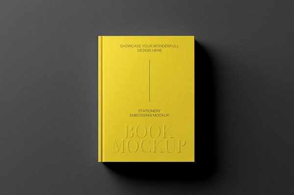 高质感精装书籍样机mockup