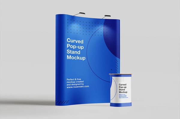 高质感展台样机 mockup3 组