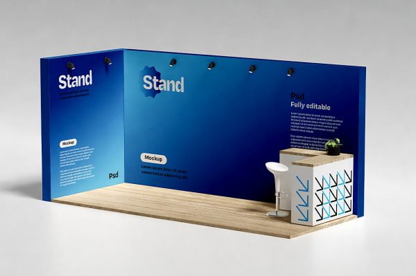高质感展位样机 mockup