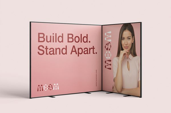 简约风展位样机 mockup3 组