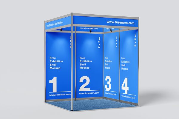 高质感展位样机 mockup4 组