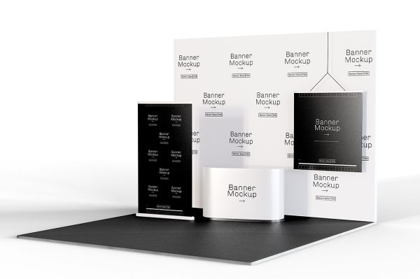 精致的展位样机 mockup