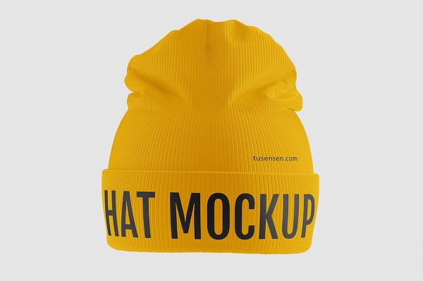 高质感针织帽帽子样机 mockup3 组