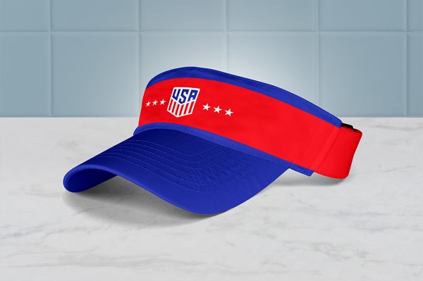 运动遮阳板帽帽子样机 mockup