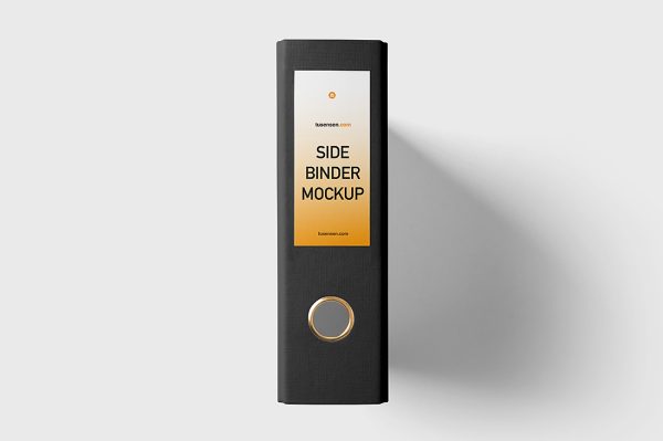 公司侧面文件夹活页夹档案夹样机mockup