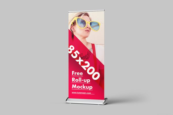 精致易拉宝样机mockup3组