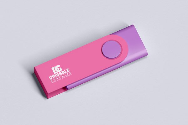 优雅的U盘样机mockup