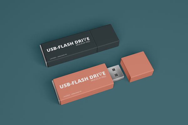 精致的U盘样机mockup