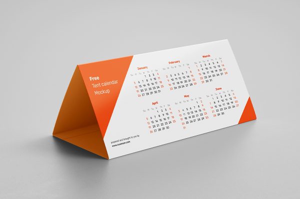 台历日历样机mockup3组