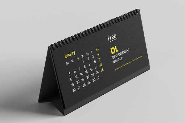 高质感台历日历样机mockup3组