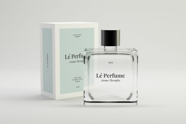 带包装盒的高质感香水样机mockup3组