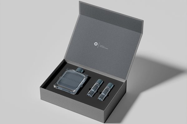 高质感香水包装设计样机mockup