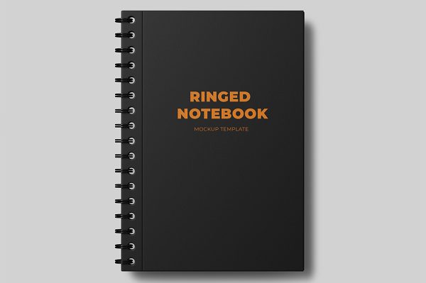 活页线圈笔记本记事本本子样机mockup