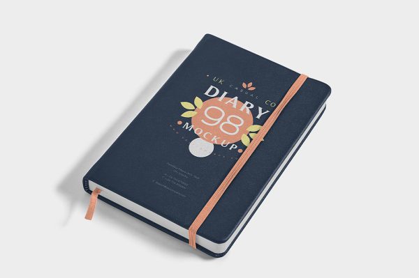 高质感笔记本记事本本子样机mockup4组