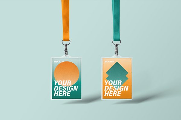 工牌工作证胸牌样机mockup