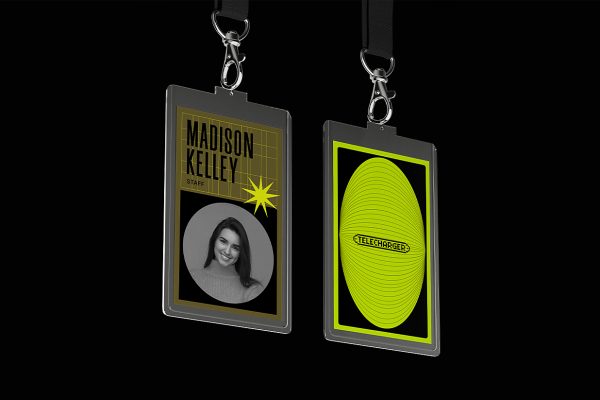 高质感工牌工作证胸牌样机mockup