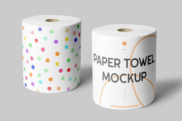 厨房纸巾卷纸卫生纸样机mockup