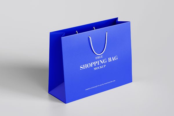 高质感购物袋手提袋礼品袋样机mockup3组