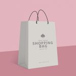 手提袋纸袋购物袋样机mockup