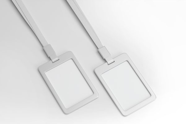 简约工牌工作证胸牌样机mockup