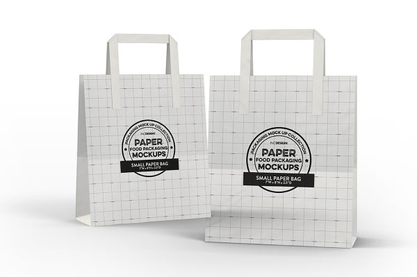 手提袋纸袋购物袋样机mockup