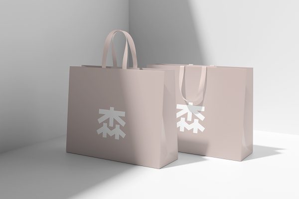 购物袋手提袋纸袋样机mockup4组