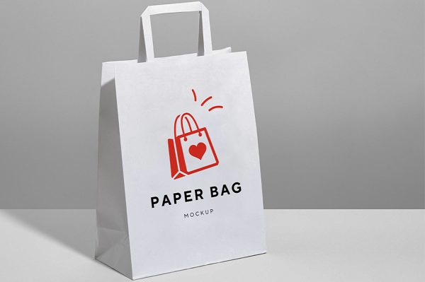 环保购物袋手提袋纸袋样机mockup