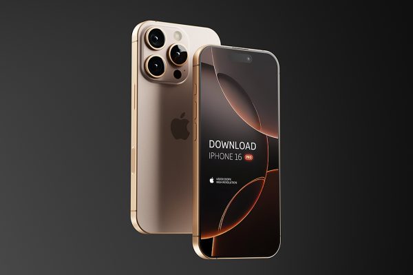 高质感iPhone 16 pro 苹果手机样机mockup3组