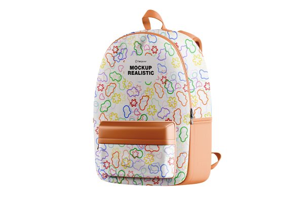 精致的书包背包双肩包样机mockup2组