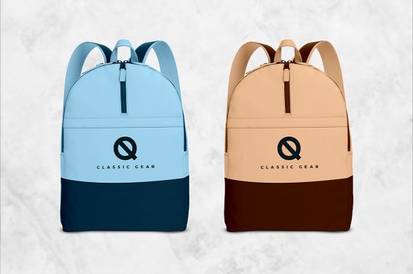 书包背包双肩包样机mockup