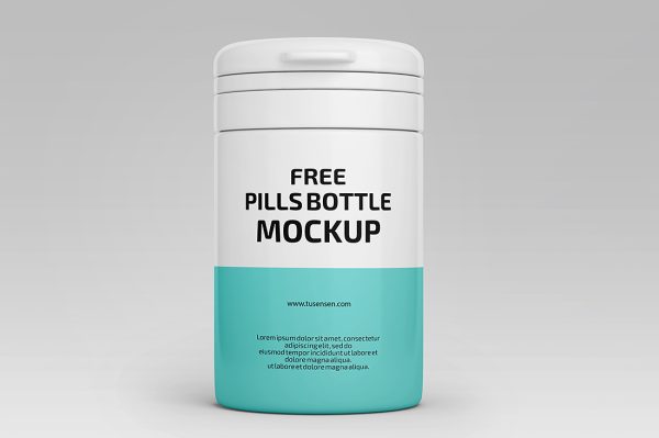 药瓶保健品瓶包装样机mockup3组