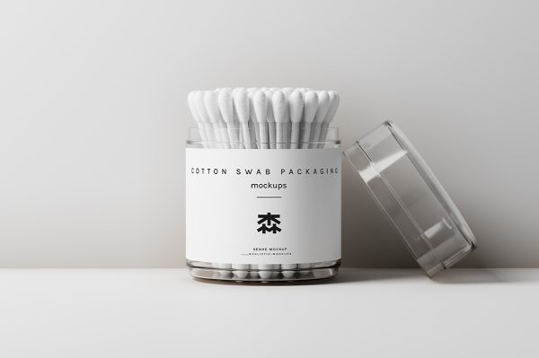 高质感棉签包装样机mockup10组