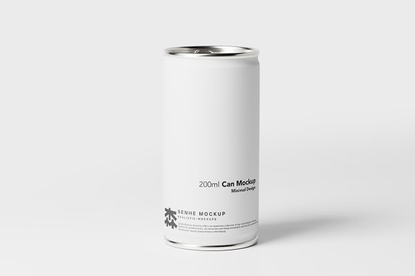简约易拉罐饮料罐啤酒罐苏打水罐包装样机mockup10组