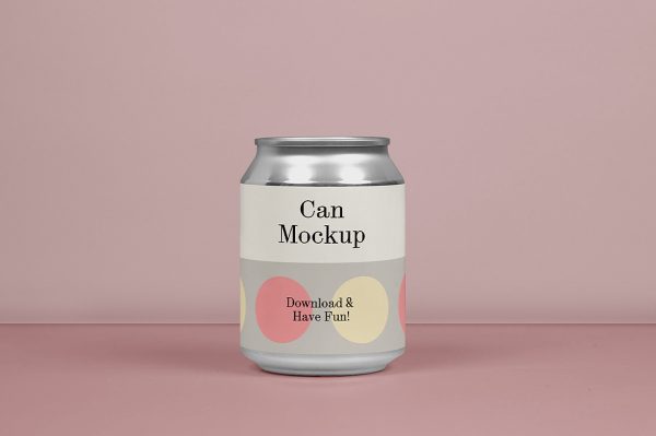 迷你易拉罐饮料罐啤酒罐苏打水罐包装样机mockup