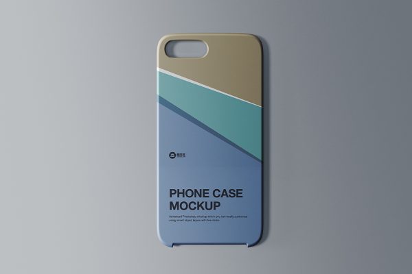 简约iPhone苹果手机壳设计样机mockup