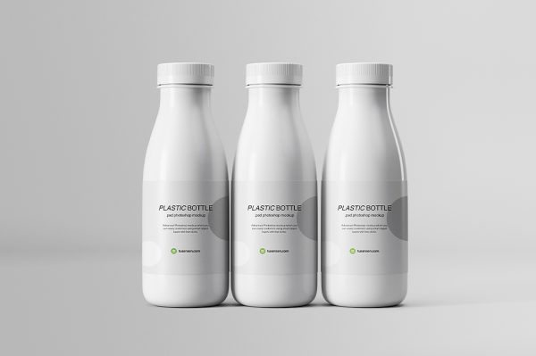 牛奶瓶饮料瓶样机mockup