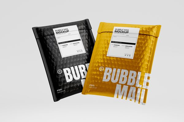 气泡袋快递袋包装样机mockup