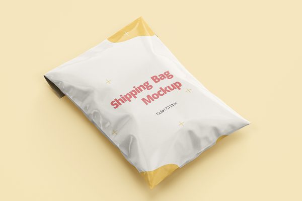 塑料快递袋包装样机mockup3组