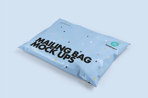 塑料快递袋包装样机mockup