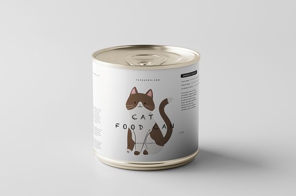 高质感宠物罐头罐子包装样机3组