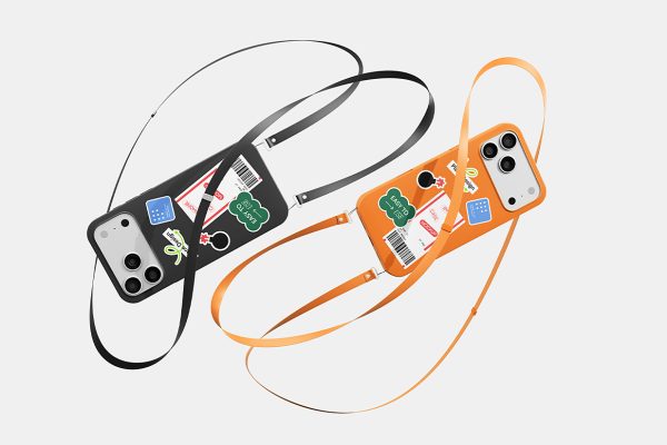 带挂绳的iPhone 17 pro 苹果手机壳设计样机mockup3组