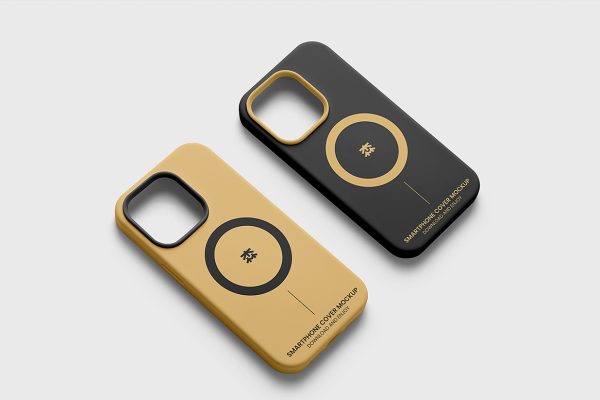 精致iPhone苹果手机壳设计样机mockup