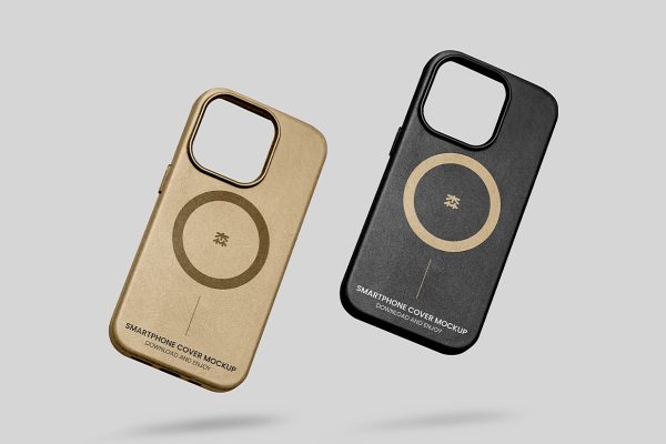 iPhone 15 pro 苹果手机壳设计样机mockup